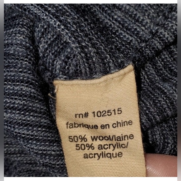 🔥 John Varvatos USA Wool Blend Stripe V Neck Sweater Blue Size Mens Medium 🔥 - Picture 5 of 5